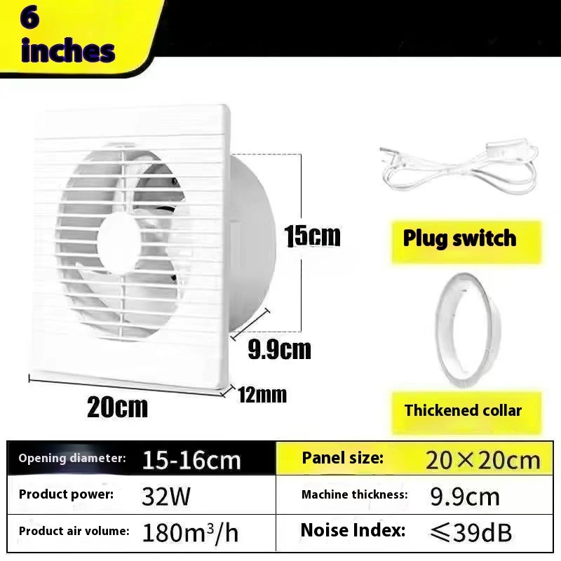220V 4 inch 6 inch 8inch Hanging Wall White Ventilador Small Ventilator Extractor Exhaust Fans Toilet Bathroom Kitchen Fan 3 küchexyz.de S915fcecf4029450aaef562a90a89acbfB küchexyz.de Best Price | Fast Delivery |Quality Product 220V 4 inch 6 inch 8inch Hanging Wall White Ventilador Small Ventilator Extractor Exhaust Fans Toilet Bathroom Kitchen Fan