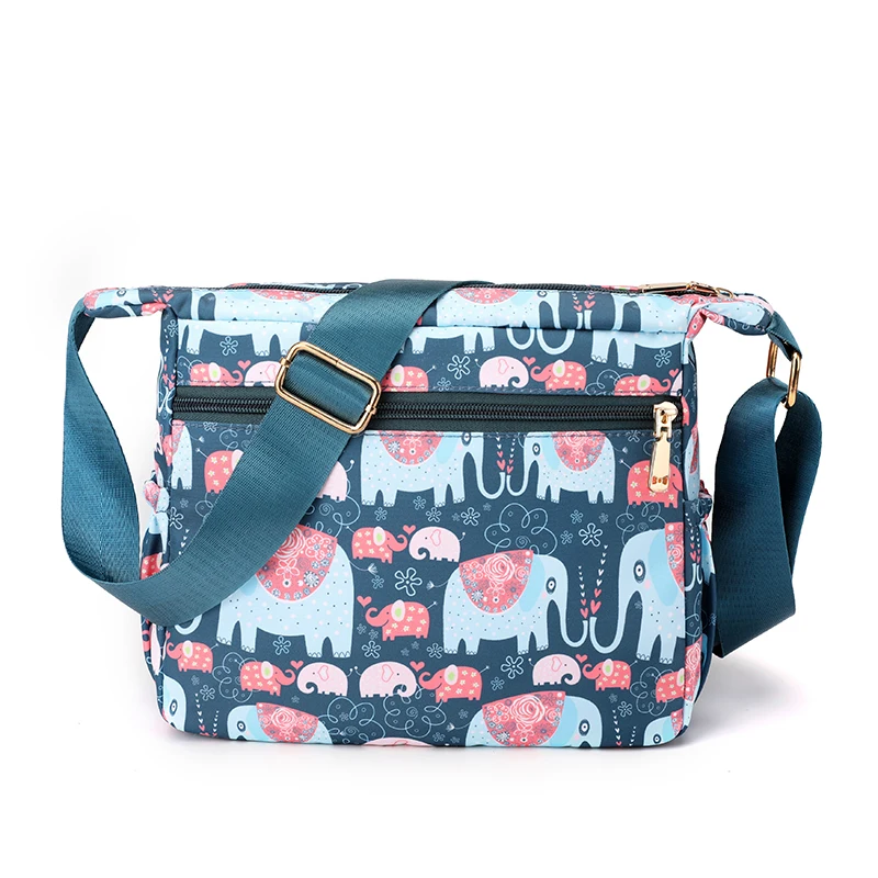 2024 New Women Crossbody Bag Printed Flower Female Shoulder bags Nylon Messenger Bags Ladies Totes Handbags Bolsa Feminina