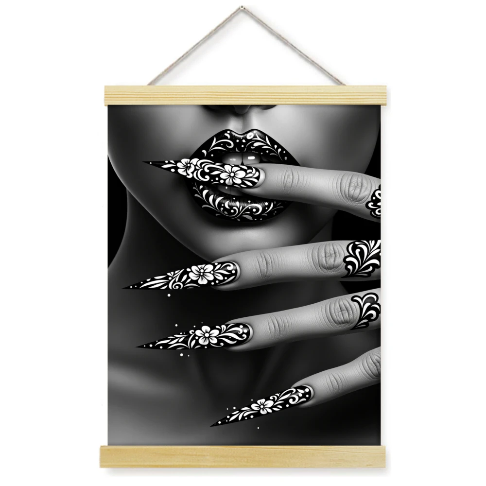 1pcs Scroll Hanging Canvas Painting Poster Prints, Jesus and the Sheep, Wall decoration, bedroom corridor art posters