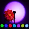 1x USB Sunset Lamp LED Rainbow Neon Night Light Projector Photography Wall Atmosphere Lighting for Bedroom Home Room Decor Gift 2