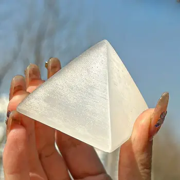 Natural Selenite Pyramid 1
