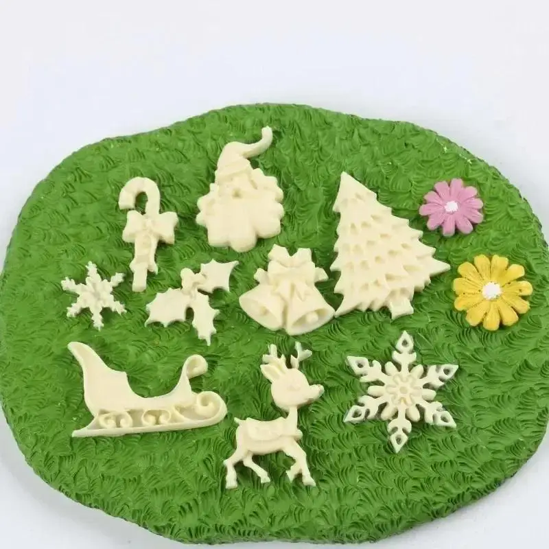 Creative Handmade Shape Molds Christmas Tree DIY Silicone Fondant Baking Decoration Tools Silicone Mold Chocolate Accessories