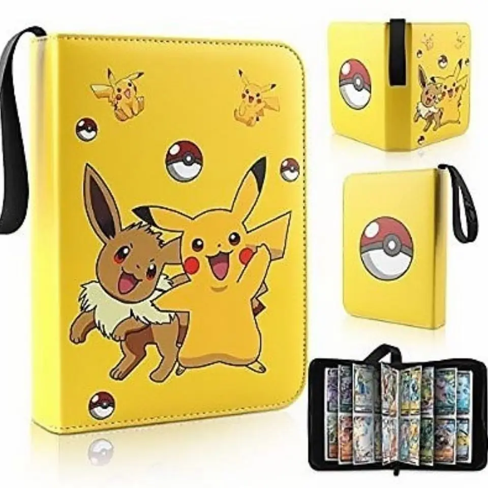 

400 Card Slots Pokemon Cards Holder Album Toys for Children Collection Album Book Playing Trading Card Game Pokemon Christmas