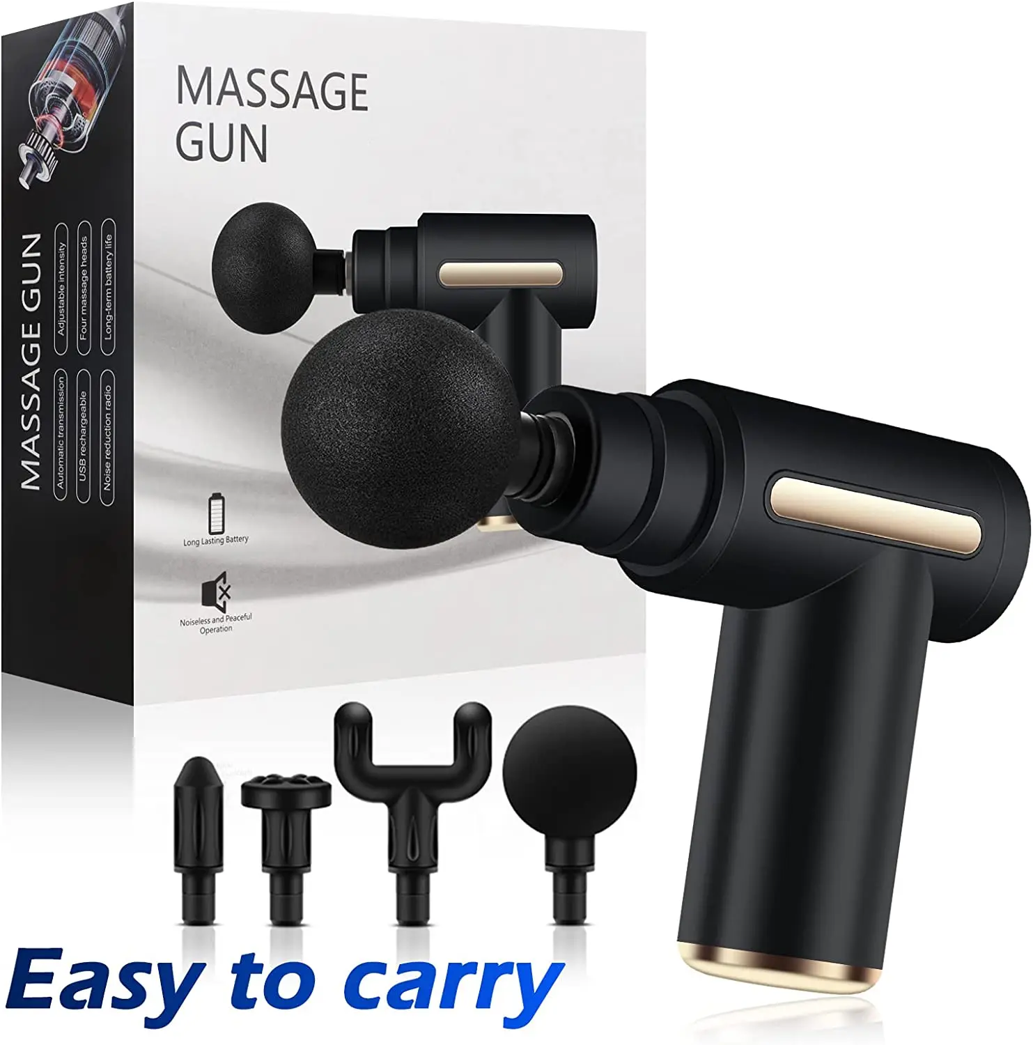 Portable Fascia Gun Vibration Massage Gun Percussion Pistol Massager For Deep Tissue Muscle Body Relaxation Mini Fitness Device