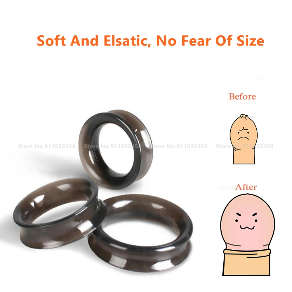 Reusable Foreskin Corrector Ring For Men Delay Ejaculation_voghion.com