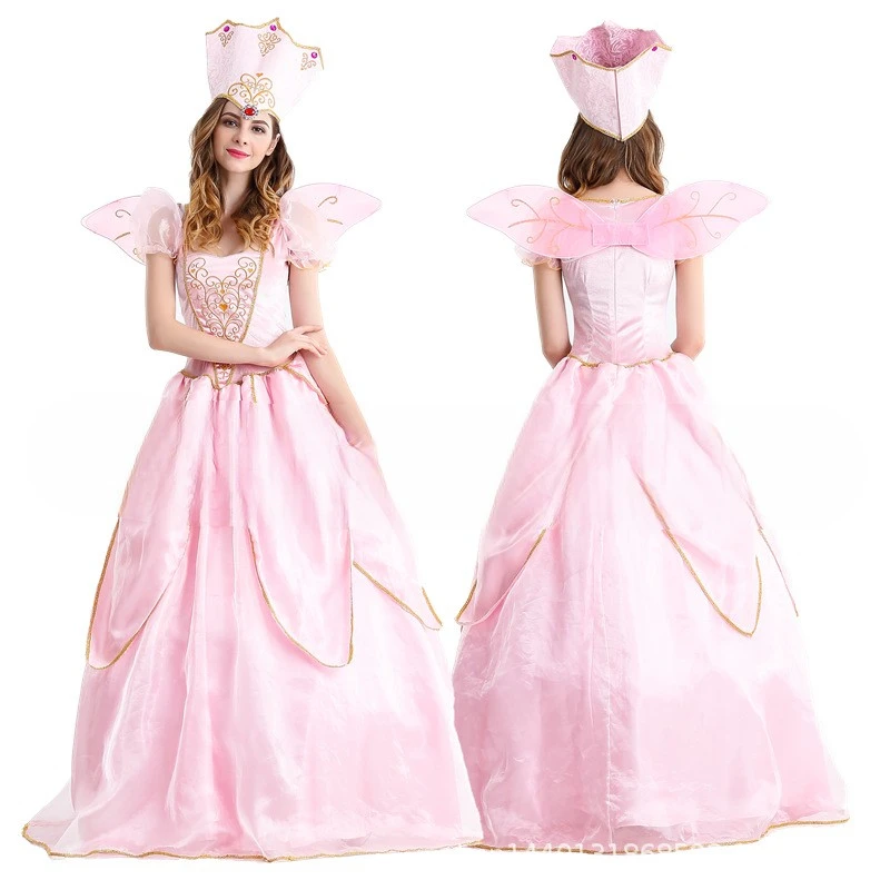 New Fairy Tale Cenerentola Pink Fairy Princess Costume Da Palcoscenico Costume Da Spettacolo