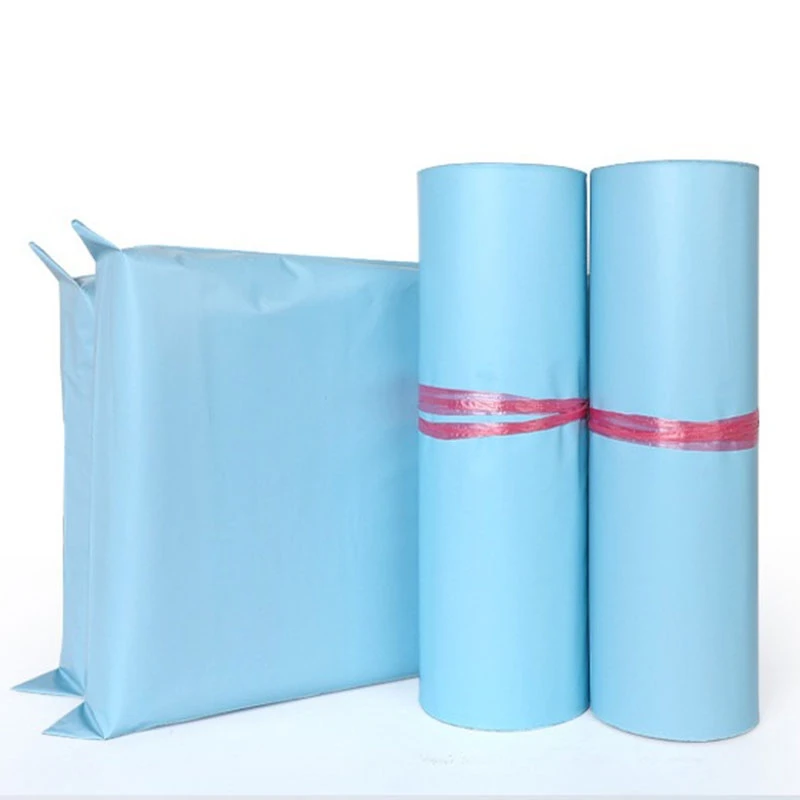 INPLUSTOP 블루 익스프레스 메일 링 가방 폴리 배송 방수 블루 운송 의류 보관 주머니 Thicken Courier Bags