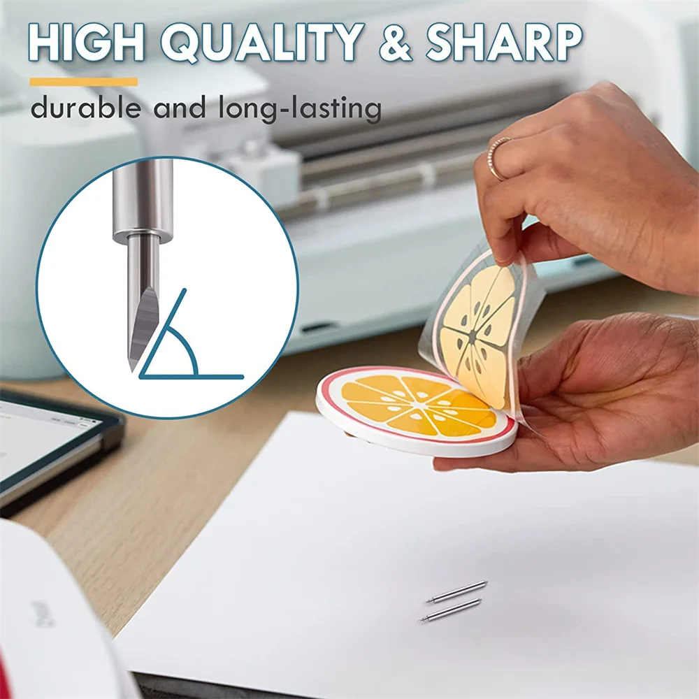 5pcs Dia 2mm Plotter Vinyl Cutter Blade and 1pc Latest Cricut Maker  3/Cricut Explore 3/Air 1 2/DeepcutHolder Smooth - AliExpress