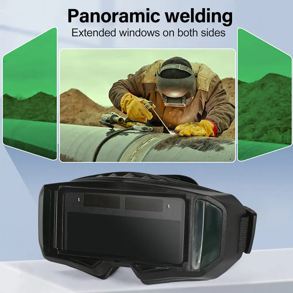 Advanced Auto-Dimming True Color Welding Goggles with Large View