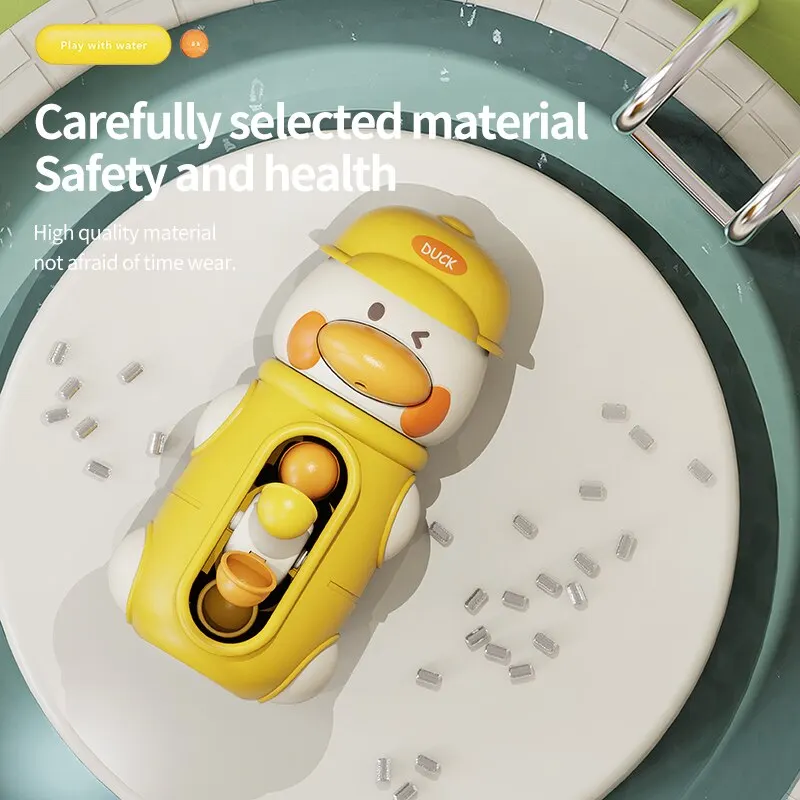 Bath Bathtub Toys for Toddlers 1 2 3 Years Old with Rotatable Waterwheel.Bathroom Water Scoop Fun Bath Toys for Toddlers 5