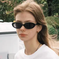 ZXIAC-Lunettes de soleil ovales rétro pour femmes et hommes, vintage des années 90, petite monture, marque de créateur, décontractées, simples, UV400 6