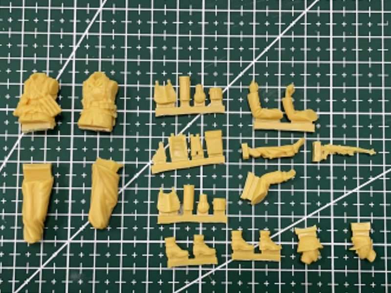 1/35 스케일 다이캐스트 수지 피규어 모델 키트 길가의 독일 보병 2 피규어 조립되지 않은 도색되지 않은 탱크 없음