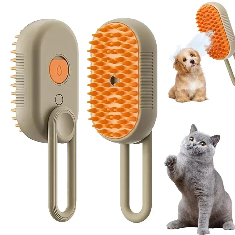 Brosse à vapeur 3 en 1 pour chat et animaux