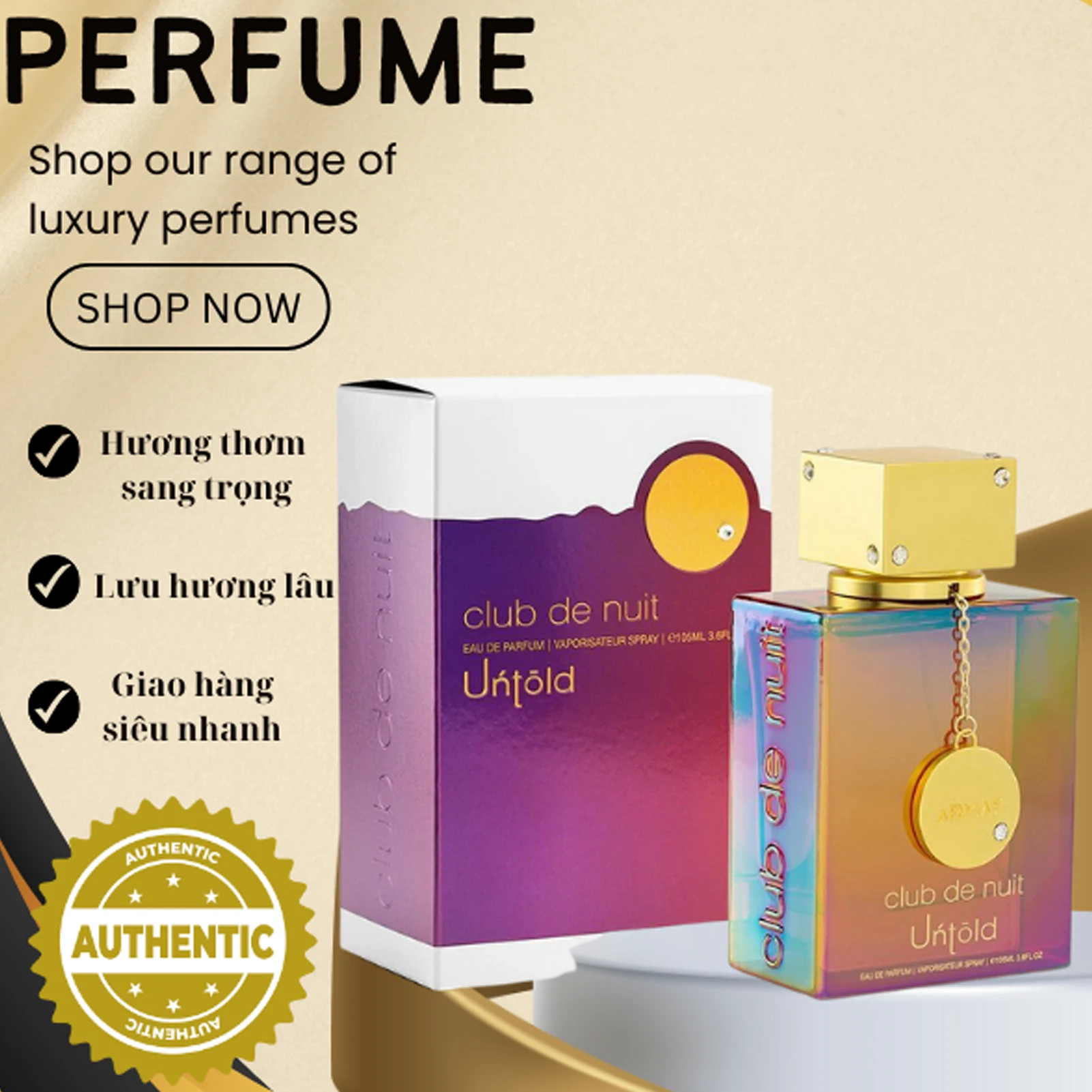 Armaf Club De Nuit Untold Eau De Parfum Spray (Unisex) 3.6 oz for Women 5