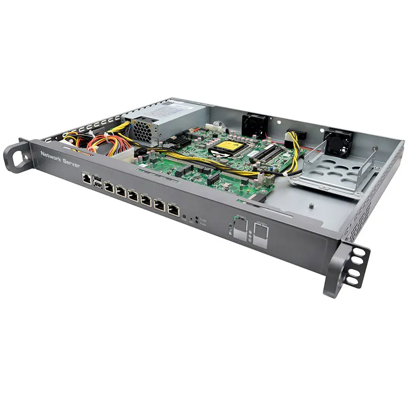 1U Rackmount LGA1151 Intel Core i3 9100 i5 9400 i7 9700 i9 9900T Windows Network Server 6 LAN 2 SFP 2 USB Firewall pfSense