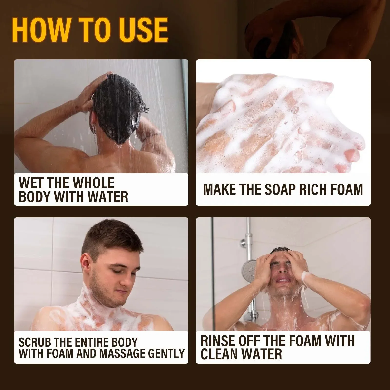 Epimedium Essence Soap 80g Intimate Wash Soap Bar for Men Masculine Scent Body Wash Bar for Intimate Parts Turmeric Soap