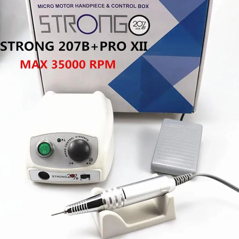 NEW 50000RPM Electric Nail Drill Strong 210 207B 65W Manicure Machine Pedicure Kit Nails Art Tool Handpiece Nail File Equipment 3