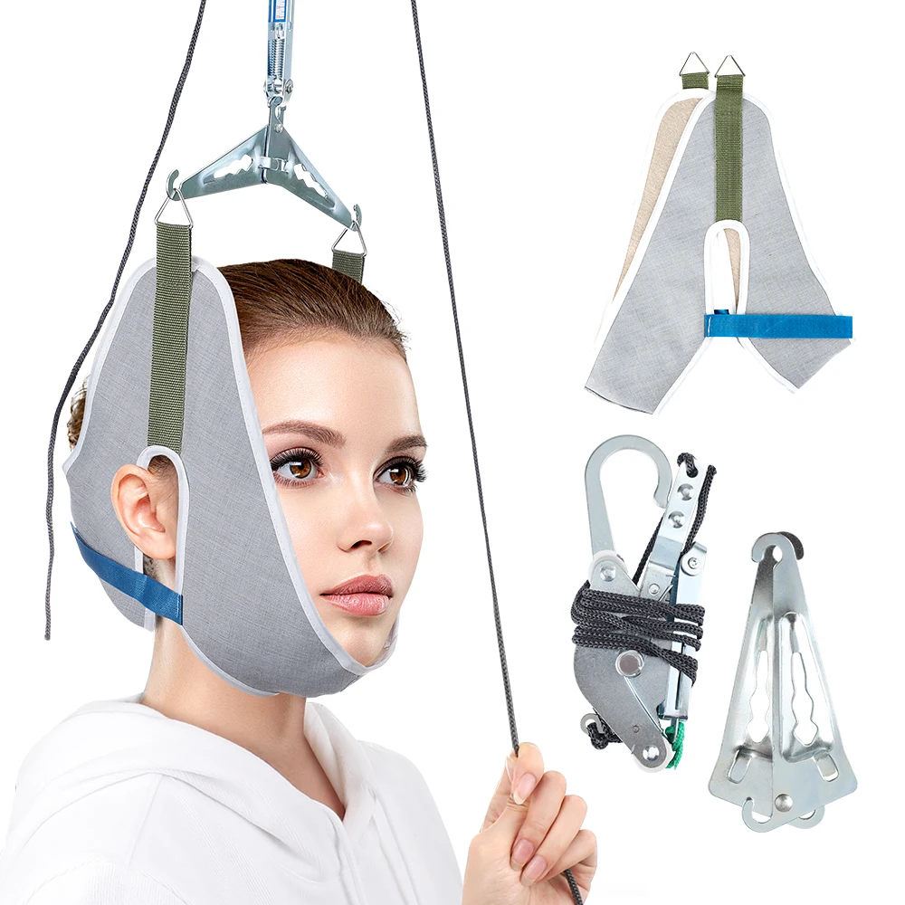 Cervical Traction Device Home Stretching Medical Hanging Cervical Spondylosis Neck Treatment Device Neck Orthosis Traction Frame