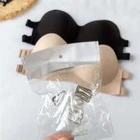 Sexy Backless Invisible Bra Push Up for Women Lingerie Seamless Brassiere No Sewing Bra Black Strapless Bras - Image 3