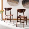 DCH1001D-SET2 Home Lucca Cherry Retro Dining Chair (Set of 2), Walnut 1