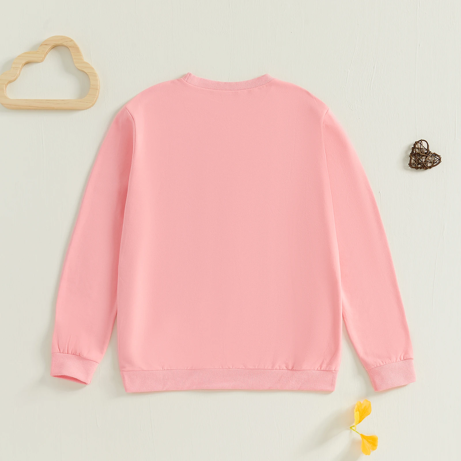Citgeett Spring Mommy and Me Matching Outfits Long Sleeve Letter Embroidery Sweatshirts Pullovers Clothes 4