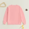 Citgeett Spring Mommy and Me Matching Outfits Long Sleeve Letter Embroidery Sweatshirts Pullovers Clothes 4