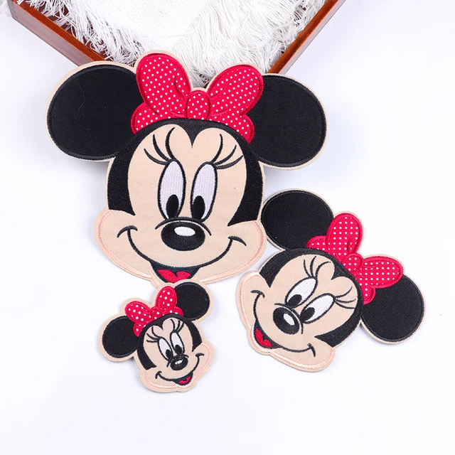 Disney Minnie Mouse Iron On Patches On Clothes Fusible/Embroidery Patch  Cartoon Embroidered Patches For Clothing Decoration - AliExpress