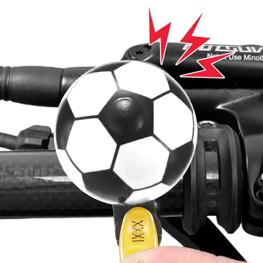 Bicycle Small Bell Cartoon Football Cycling Bells for Lovely Kids Handlebar Bell Bike Ride Mini Bell Alarm Bicycle Accessories