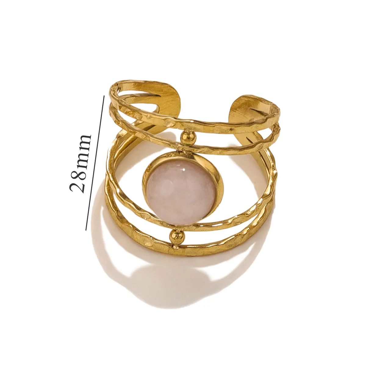 Turquoise Irregular Adjustable Rings - Trendy Fashion Jewelry
