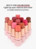 6.3g Private Label Blush Stick Custom Logo Matte Blusher Pigment Long Lasting Waterproof Colorful Natural Makeup Cruelty Free 4