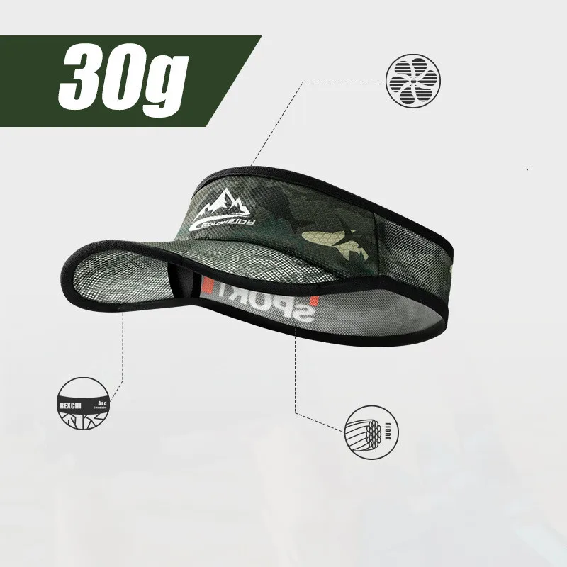 Sun Visor Hat Summer Visors Empty Top Baseball Sun Sweat-Absorbent Sunhats Protection For Sports Fishing sun hat,sun protection hat,empty top hat