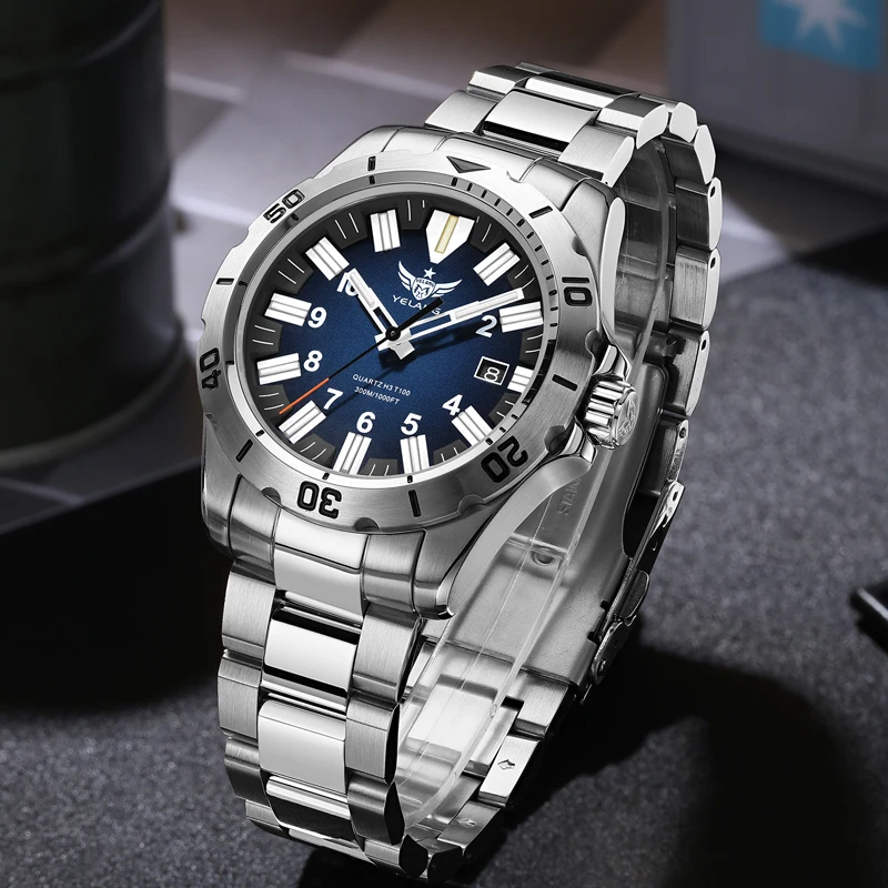 yelang v1036s 42mm men quartz watch luminous 10 years lithium swiss ronda 715 li movement 30atm 300m waterproof military style YELANG V1036S 42mm Men Quartz Watch Luminous 10 Years Lithium swiss RONDA 715-Li Movement 30ATM 300m Waterproof Military Style 5