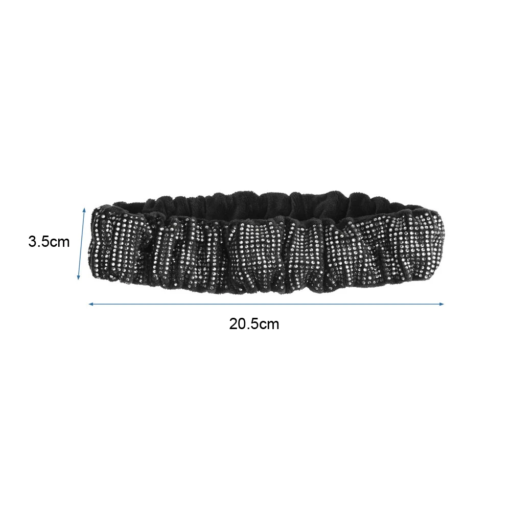1pc Universal Car Mirror Diamond Cover Car Rearview Mirror Cover Flannel Decorative Auto Interior Accessories