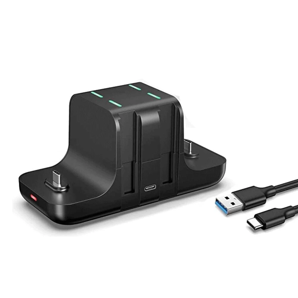 Dock Station Di Ricarica 6 In 1 Per Console Nintendo Switch Joy-Con Controller Gamepad Charger Dock Station Charge Stand