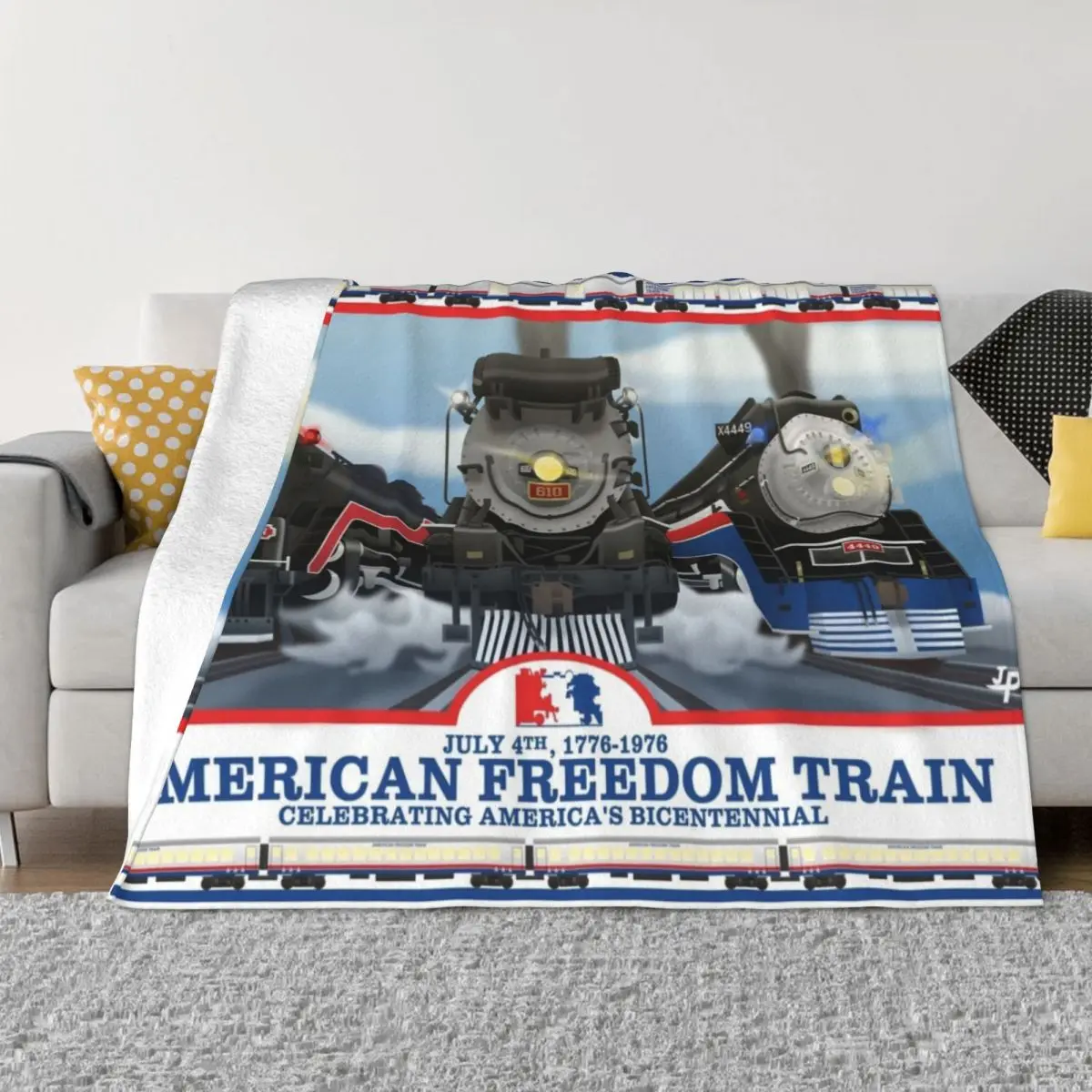 

Одеяло для дивана и кемпинга American Freedom Train