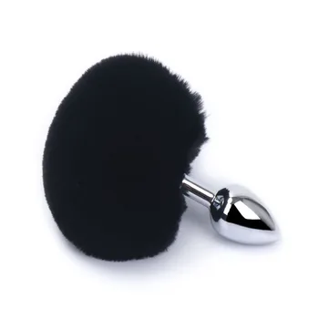 Rabbit Stainless Steel Anal Plugs Toy Woman Men Gay  Playing Props Butt Plugs Bunny Tail Anal Plug Anal Sex Toys 5