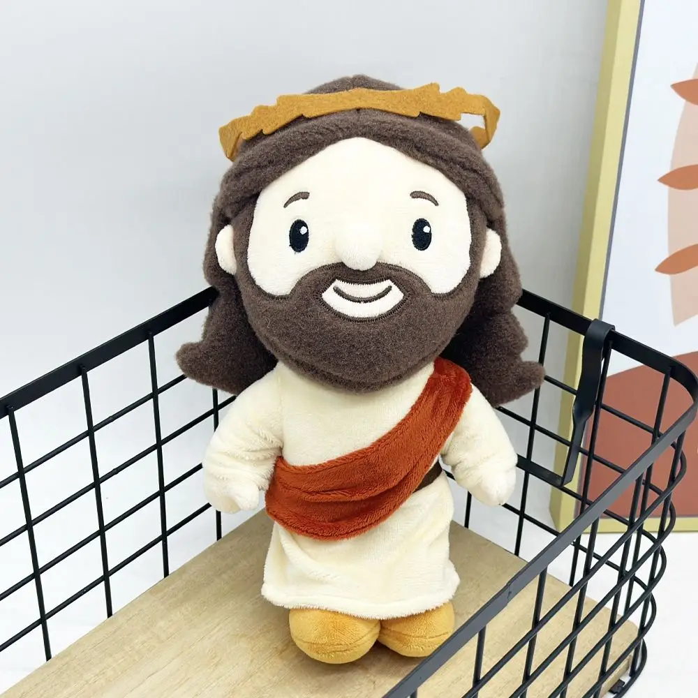 Sofa Cushion Home Decoration Jesus Cotton Doll Plush Pillow Cartoon Stuffed Jesus 28cm Kawaii Jesus Plush Toy Kids Toy