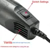 300W Electrical Mini Heat Gun Handheld Hot Air Gun with 600PCS Heat Shrink Butt for DIY Craft Embossing Shrink Wrapping PVC 4