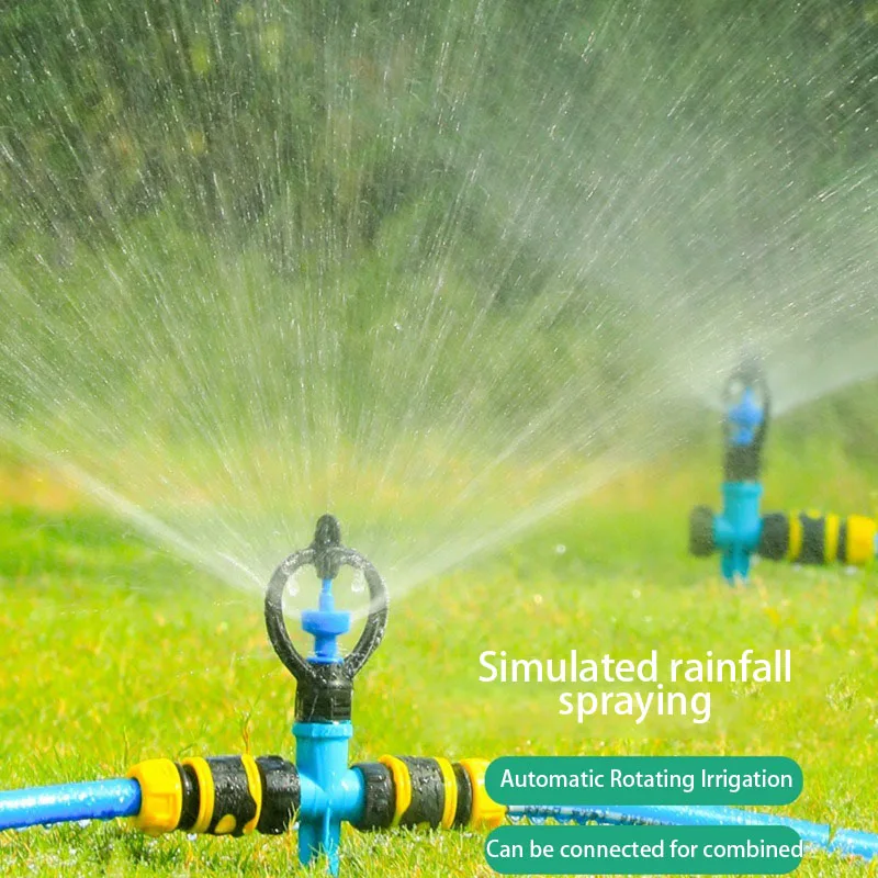 Runder Radförmiger Automatisch Rotierender Gartensprinkler