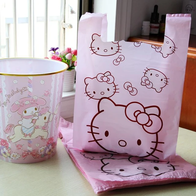Hello Kitty Drawstring Garbage Bags Medium for Household Bathroom Home  Office Kitchen 45 Count Inspired by You.