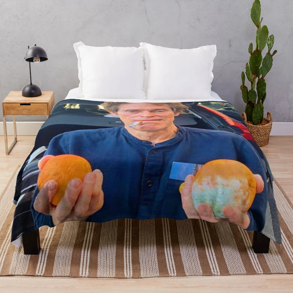 

Willem Dafoe Holding Oranges Throw Blanket Bed Fashionable Blankets Sofas Of Decoration Weighted Luxury Throw Blankets