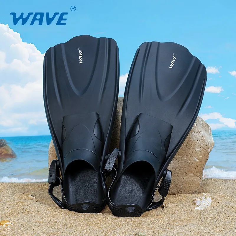 Professional Adult Flexible Comfort TPR Non-Slip Swimming Diving Fins Rubber Snorkeling Swim Flippers Water Sports Beach Shoes 2