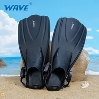 Professional Adult Flexible Comfort TPR Non-Slip Swimming Diving Fins Rubber Snorkeling Swim Flippers Water Sports Beach Shoes 2