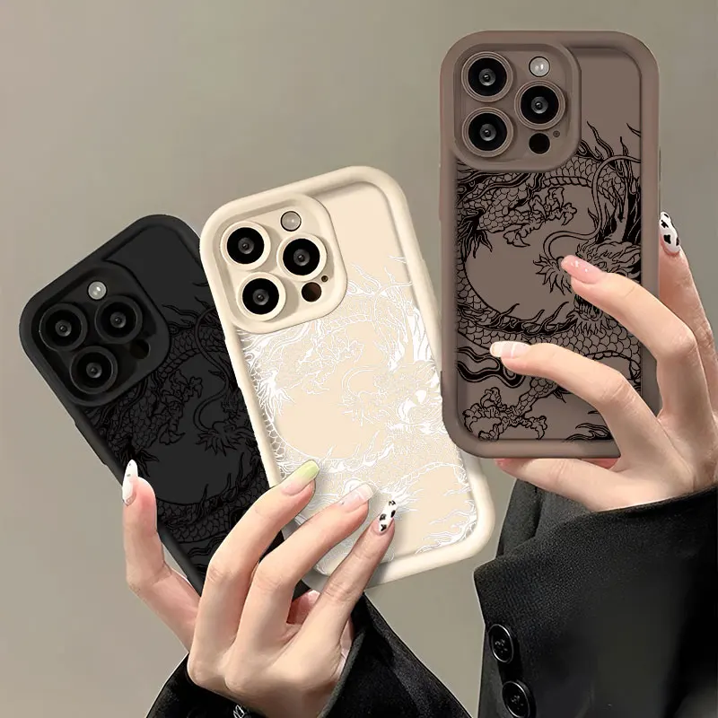 Dragon Silicone Shockproof Phone Cover - Durable and Stylish