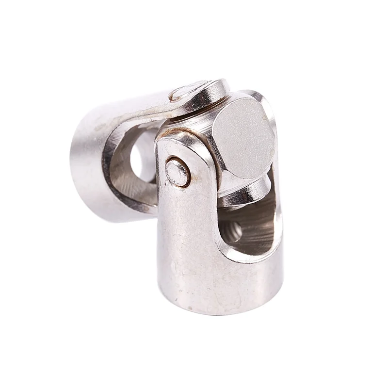 Lot de 4 arbres cardan joints universels 4mm à 3mm alignés, prêts pour montage sur modèle RC bateau.