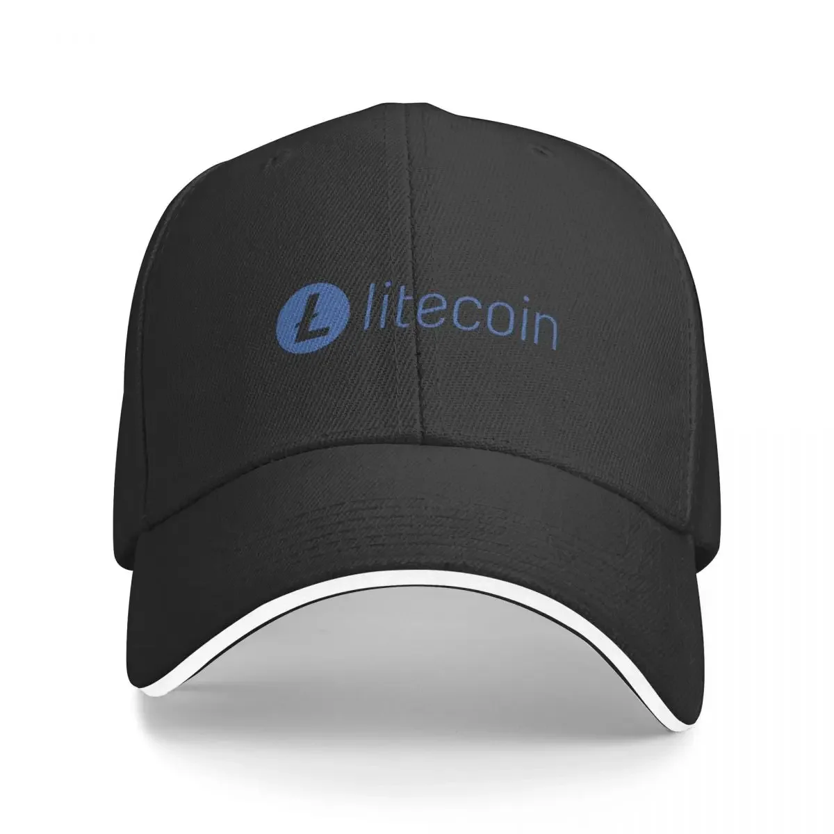 

Litecoin LTC Crypto Altcoin - Clean Horizontal Blue Logo with Text Logo Baseball Cap Anime Hat New In The Hat Boy Women's