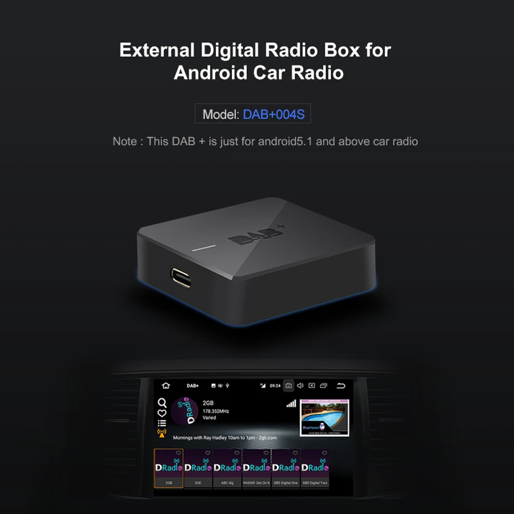  DAB DAB+ Radio Receiver Antenna, Car Digital Radio Receiver Car  Radio Aerial with MCX Male Port : Electronics