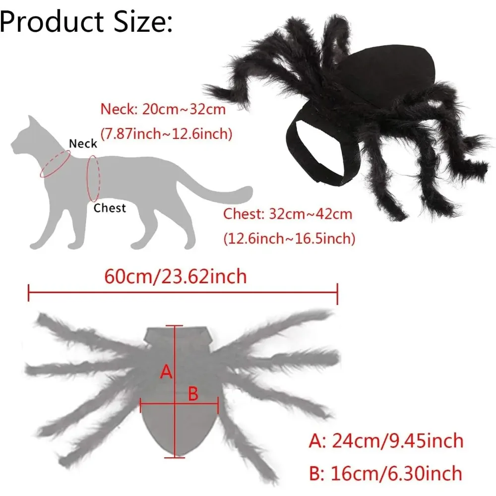 Adjustable Spider Costume for Cats and Dogs 4