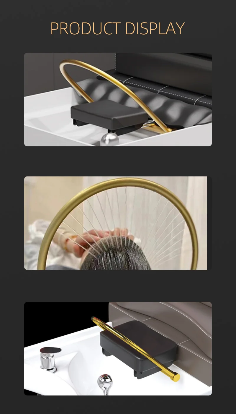 Beauty Equipment Waterfall Hair Salon Shampoo Basin Equipment water circulation head therapy