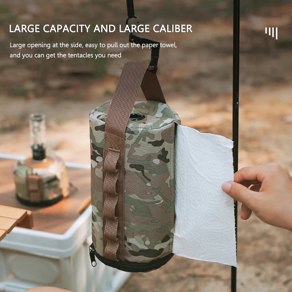 Camping Paper Box Kitchen Paper Storage Bag Hangable Drawer Middle Perforated Towel Kitchen Tissue Box